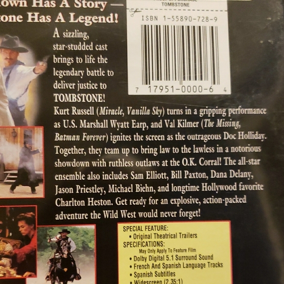 Tombstone DVD - Picture 6 of 6